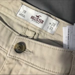 Hollister straight leg khaki